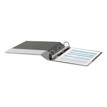 Universal® Deluxe Easy-to-open D-ring View Binder, 3 Rings, 1.5" Capacity, 11 X 8.5, Black freeshipping - TVN Wholesale